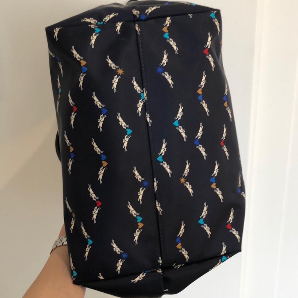 Longchamp Le Pliage blue multicolor print - Picture 6 of 9